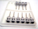 Lot of (10) Unbranded 16 Gauge x 13mm Metal Fluid Dispensing Needles - Maverick Industrial Sales
