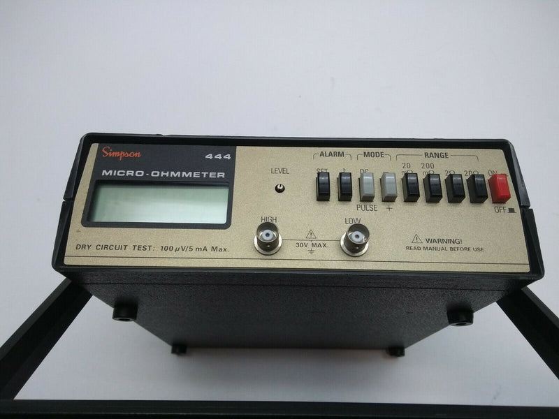 Simpson 444 Micro-Ohmmeter Dry Circuit Test Unit - Maverick Industrial Sales