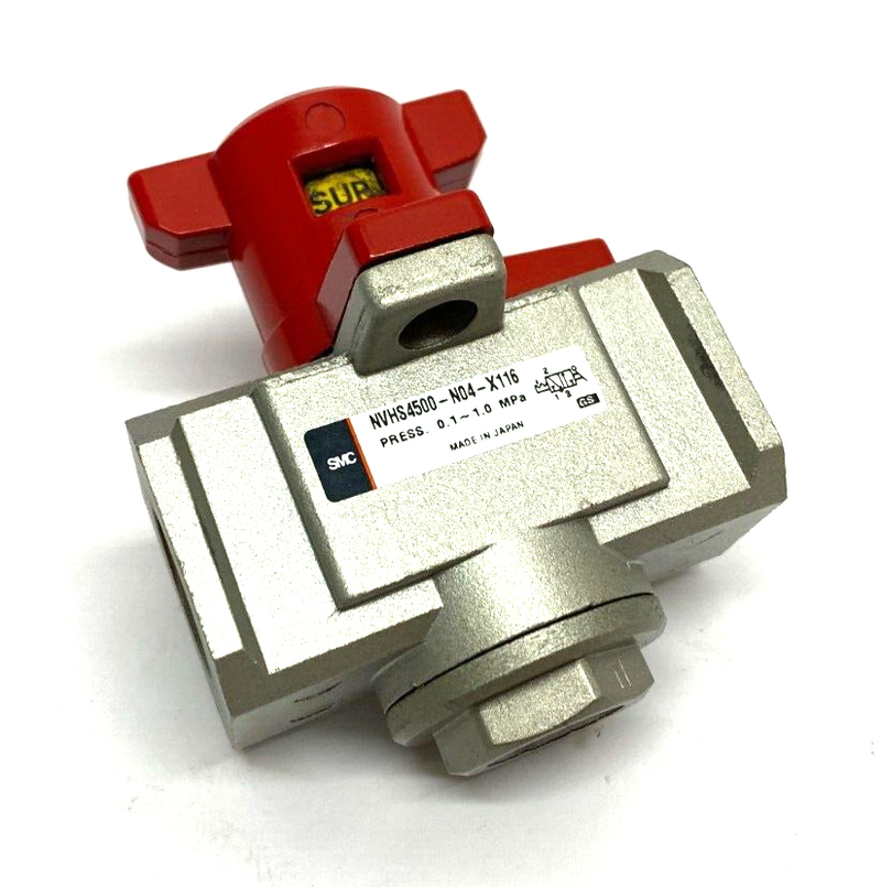 SMC NVHS4500-N04-X116 Modular Lockout Valve 3-Port 0.1~1.0MPa Press - Maverick Industrial Sales