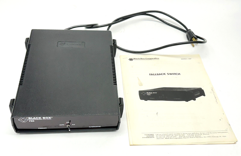 Black Box SW901B Fallback Switch RS-232 - Maverick Industrial Sales
