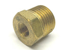 Brass Hex Threaded Reducer 1/2" MNPT 3/8" Female NPT - Maverick Industrial Sales