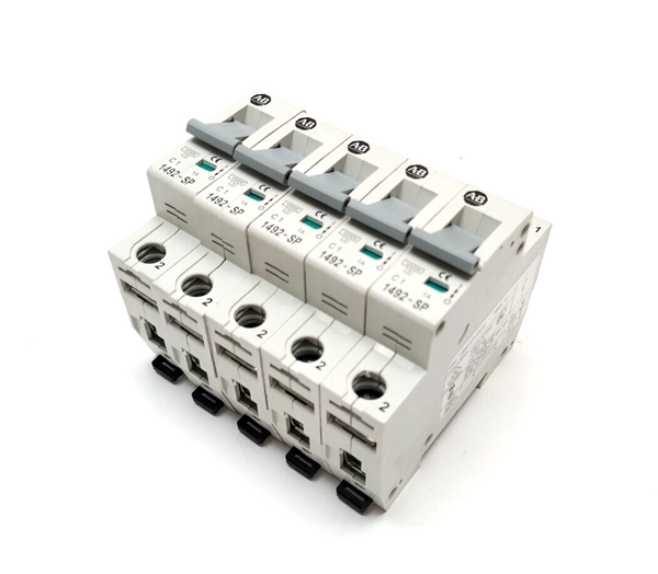 Allen Bradley 1492-SP1C010 Ser C Miniature Circuit Breaker 1P 1A LOT OF 5 - Maverick Industrial Sales