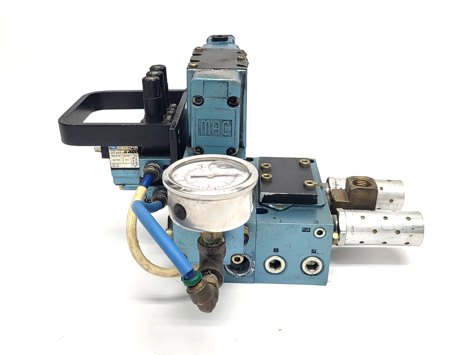 MAC Valves MM-A2B-231 Manifold w/ MV-A2B-A141-PM-6111JC9 Solenoid Valve - Maverick Industrial Sales