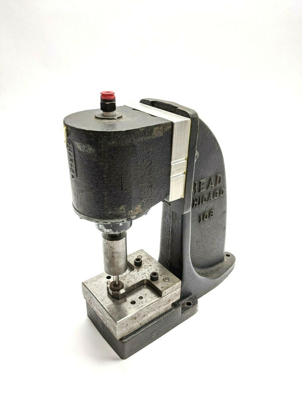 Mead H42-6 Vintage Pneumatic Arbor Press 106 Bench Mount 2-1/4" Bore 2" Stroke - Maverick Industrial Sales