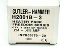 Cutler Hammer H2001B-3 Freedom Series Heater Pack 0.254-0.411A SET OF 3 - Maverick Industrial Sales