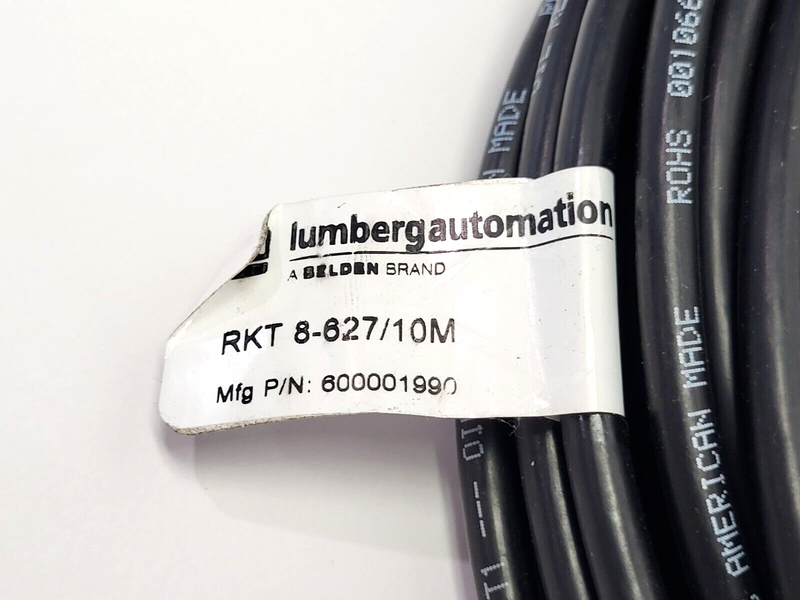 Lumberg Automation RKT 8-627/10M Single End Cordset 600001990 - Maverick Industrial Sales