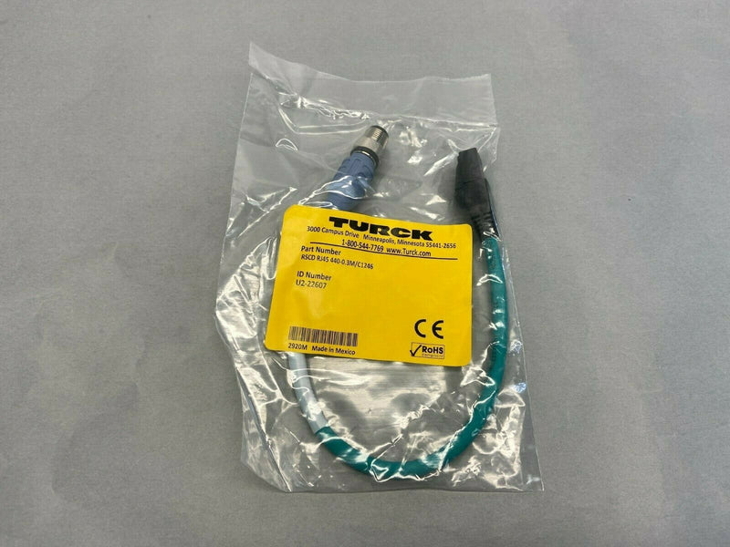 Turck RSCD RJ45 440-0.3M/C1246 Double-Ended Cordset U2-22607 - Maverick Industrial Sales