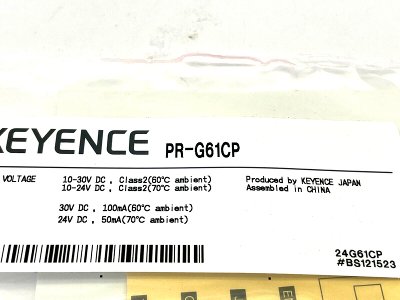 Keyence PR-G61CP Square Retro-Reflective Sensor M8 - Maverick Industrial Sales