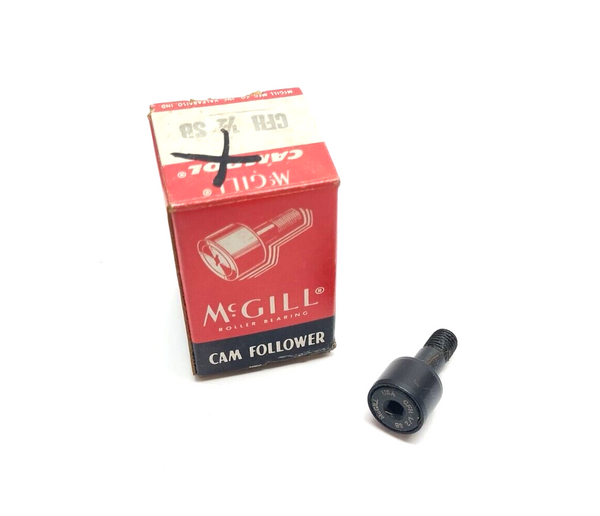 McGill CFH 1/2 SB Cam Follower Bearing 1/2" Roller Dia. 3/8"W, 1/4" x 5/8" Stud - Maverick Industrial Sales