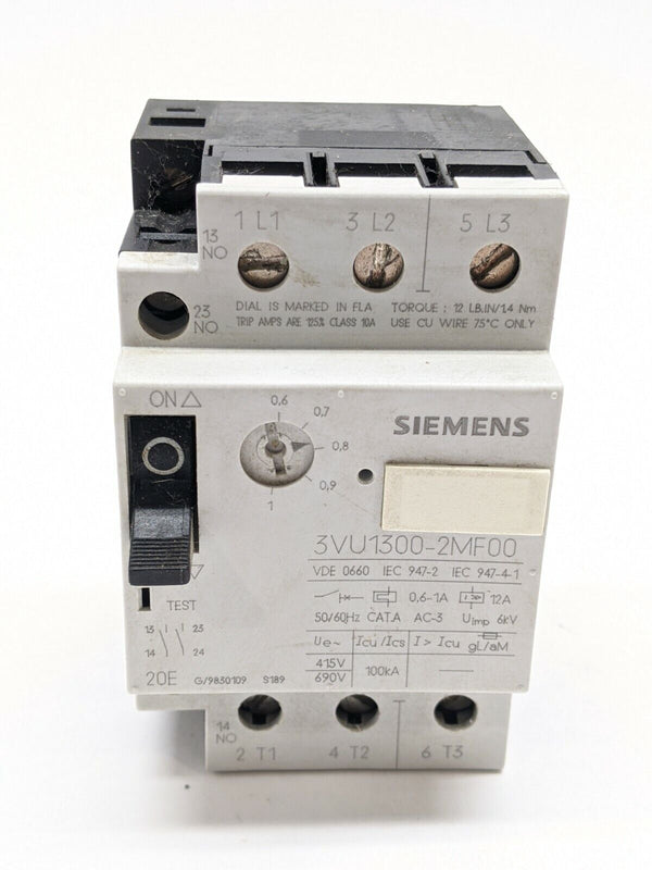 Siemens 3VU1300-2MF00 Circuit Breaker - Maverick Industrial Sales