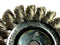 Osborn 3" Dia Stainless Steel Knot Wire Wheel Brush 25,000 RPM 3/8" Arbor Hole - Maverick Industrial Sales