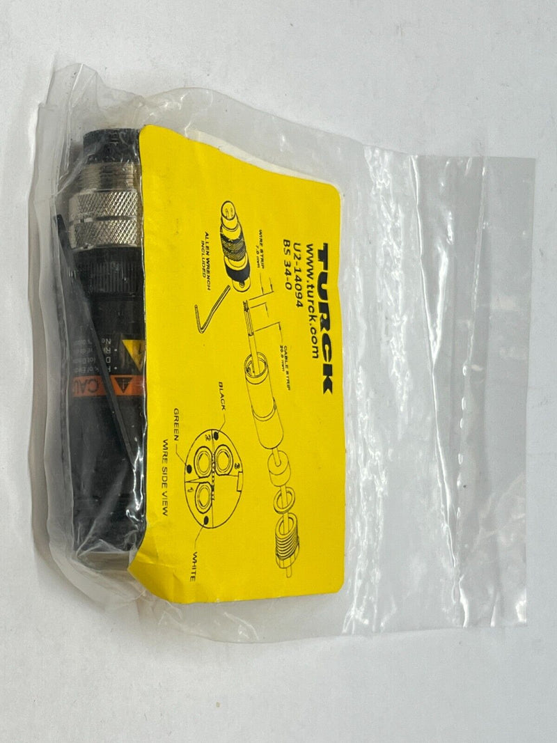 Turck BS 34-0 Straight Male Field-Wireable M16 Connection 3-Pin U2-14094 - Maverick Industrial Sales