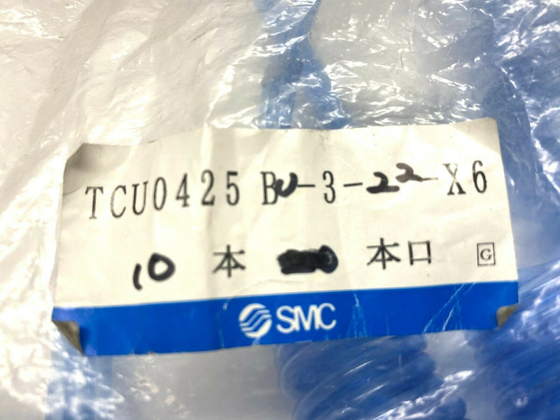 SMC TCU0425BU-3-22-X6 Polyurethane Coil Tubing 3 Tube Blue - Maverick Industrial Sales