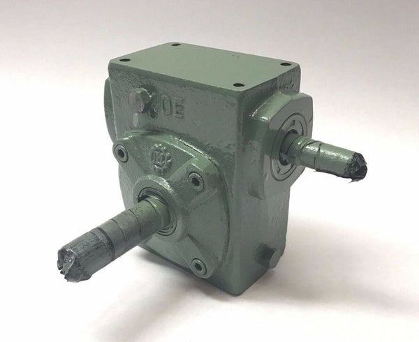 MMTC Model LIM-40 Right-Angle Gear Head Motor Speed Reducer 70:1 Ratio - Maverick Industrial Sales