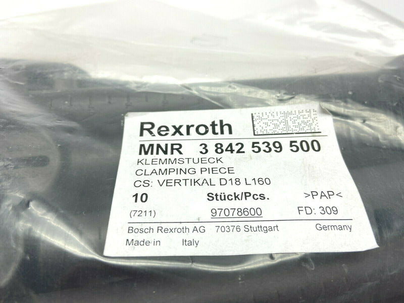 Rexroth 3842539500 Vertical Clamping Rod D18 L160 Bag of 10 - Maverick Industrial Sales