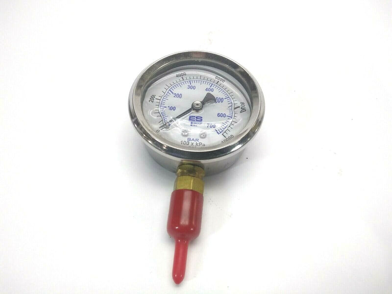 EST Group 10000 PSI Pressure Gauge 100 X kPa psi 0 - 700 BAR - Maverick Industrial Sales