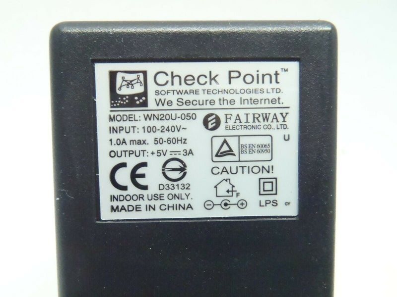 Fairway CPWR-5V-UK AC Adapter WN20U-050 Check Point Power Supply UK VERSION - Maverick Industrial Sales