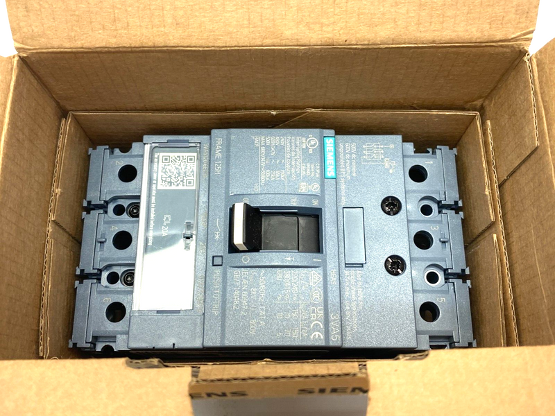 Siemens 3VA5120-6EC31-0AA0 Molded Case Circuit Breaker 3-Pole 125H 3p TM230 - Maverick Industrial Sales