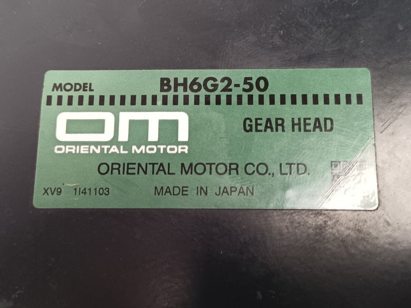 Oriental Motor BHI62F-50 Induction Gear Motor 50:1, Single-Phase, 110/115 VAC - Maverick Industrial Sales