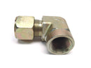 Parker Female 90 Degree Elbow to 3/4" Tube Compression Fitting Zinc Plated Steel - Maverick Industrial Sales