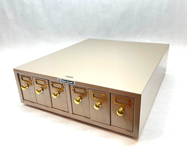Fisher Scientific Microscope Slide Stackable Storage Cabinet, 6-Drawer, Steel - Maverick Industrial Sales