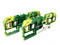 WAGO 281-657 Ground Terminal Block 4-Conductor Yellow/Green 4mm2 LOT OF 2 - Maverick Industrial Sales