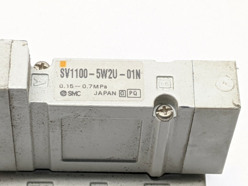 SMC SV1100-5W2U-01N Single Solenoid Valve 5-Port Manifold - Maverick Industrial Sales