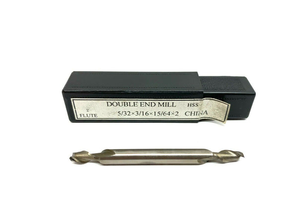 Interstate 01774108 Double Square End Mill 5/32" x 15/64" LOC 3/16" Shank Dia. - Maverick Industrial Sales