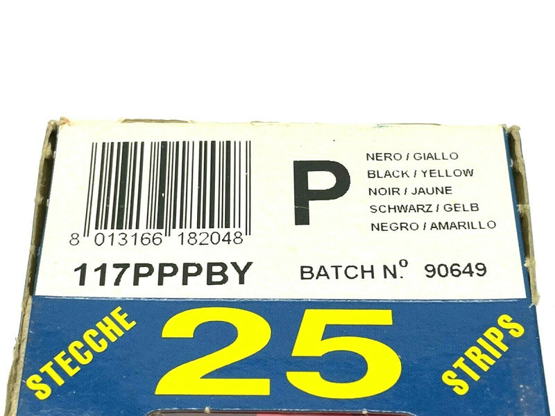 Grafoplast 117PPPBY Wiremarker Strips PKG OF 25 - Maverick Industrial Sales