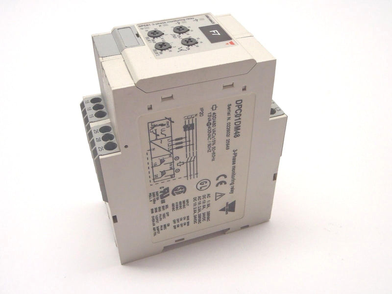 Carlo Gavazzi DPC01DM48 3-Phase Monitoring Relay 250VAC, 24VDC - Maverick Industrial Sales