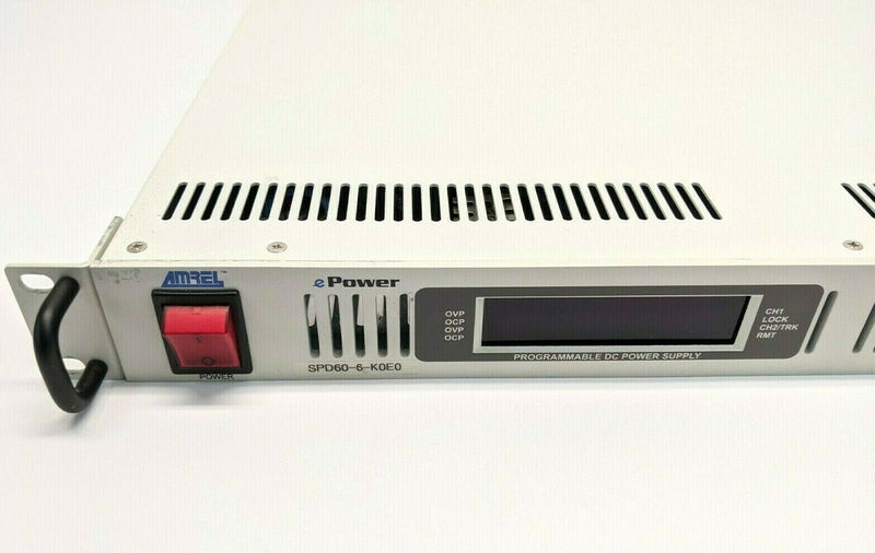 Ametek Amrel SPD60-6-K0E0 Rev F ePower Programmable DC Power Supply 60V 6A - Maverick Industrial Sales