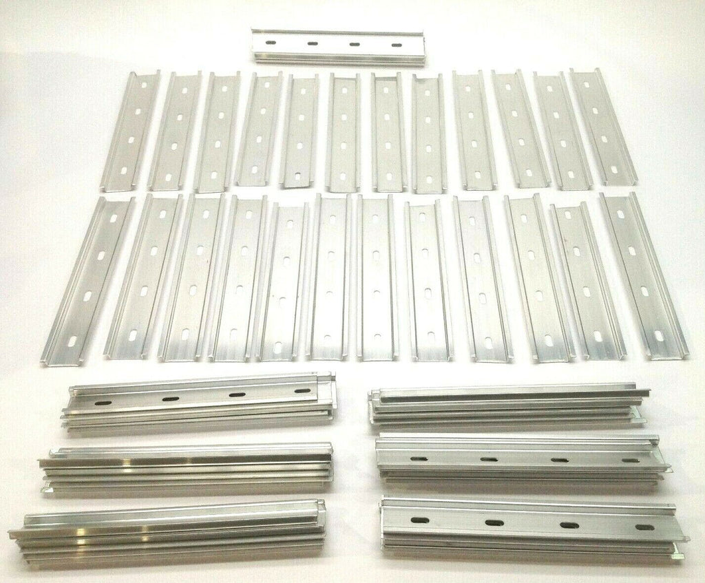 Din Rail Cut Lengths 7-8 Inches, Lot of 54 Lengths