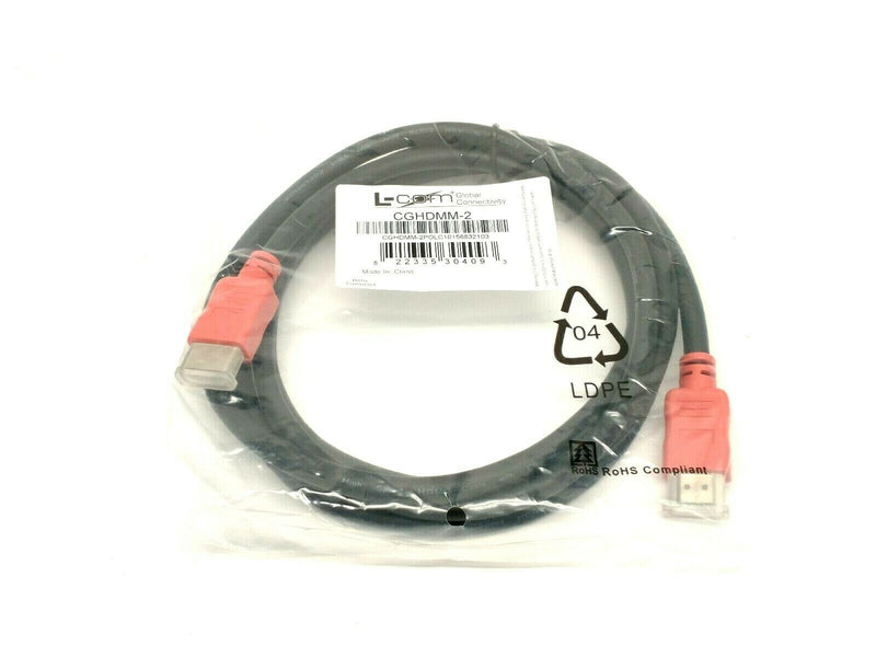 L-Com CGHDMM-2 Deluxe High Speed HDMI Cable with Ethernet Male/Male 2m - Maverick Industrial Sales