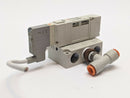 SMC SV3100-5W1U Solenoid Valve w/ Manifold - Maverick Industrial Sales