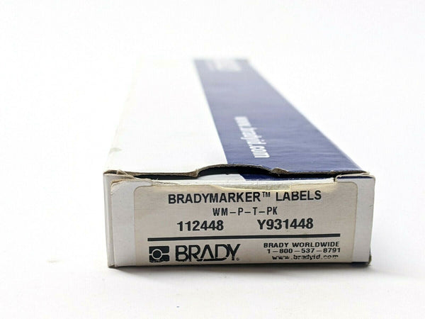 Brady WM-P-T-PK Vinyl Cloth Wire Marker 112448 Y931448 LOT OF 13 Sheets - Maverick Industrial Sales