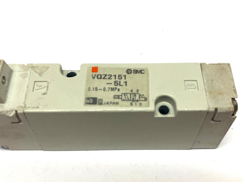 SMC VQZ2151-5L1 Solenoid Valve 0.15~0.7MPa - Maverick Industrial Sales