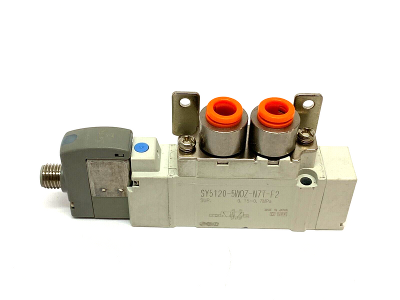 SMC SY5120-5WOZ-N7T-F2 Single Solenoid Valve Body Assembly 0.15~0.7MPa - Maverick Industrial Sales