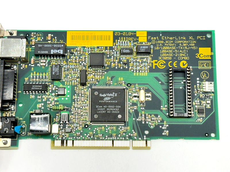 3COM 03-0184-000 Fast Etherlink XL PCI Ethernet Card - Maverick Industrial Sales