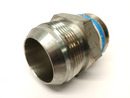 Stainless Steel Male Pipe Connector JIC 1-7/8" Thread x 1-1/2" NPT - Maverick Industrial Sales