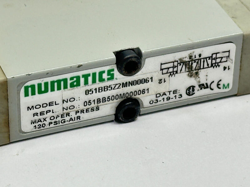 Numatics 051BB5Z2MN00061 MK 5 Series Solenoid Valve 3-Way 24VDC 1.35W - Maverick Industrial Sales