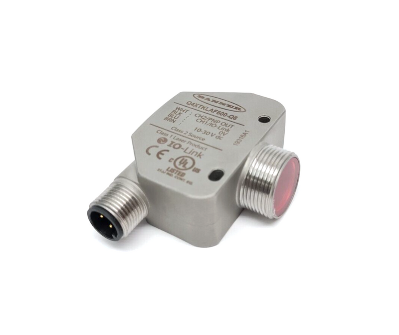 Banner Q4XTKLAF600-Q8 IO-Link Rugged Laser Distance Sensor 10-30VDC 801918 - Maverick Industrial Sales