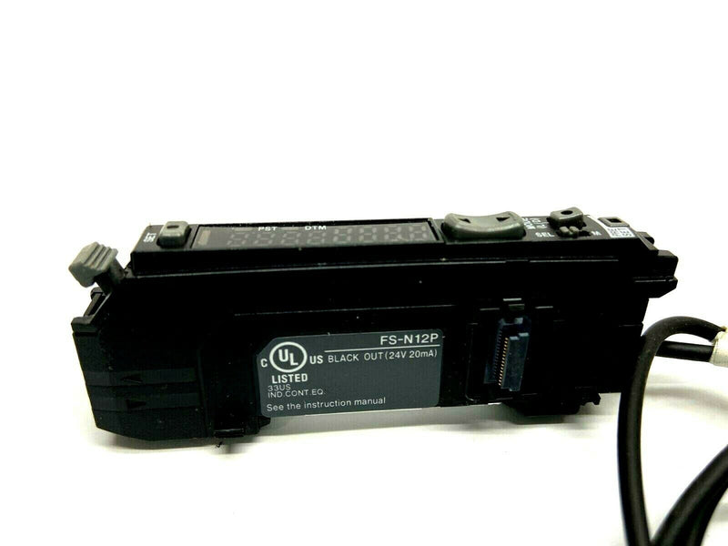 Keyence FS-N12P Fiber Optic Amplifier M8 Connection - Maverick Industrial Sales