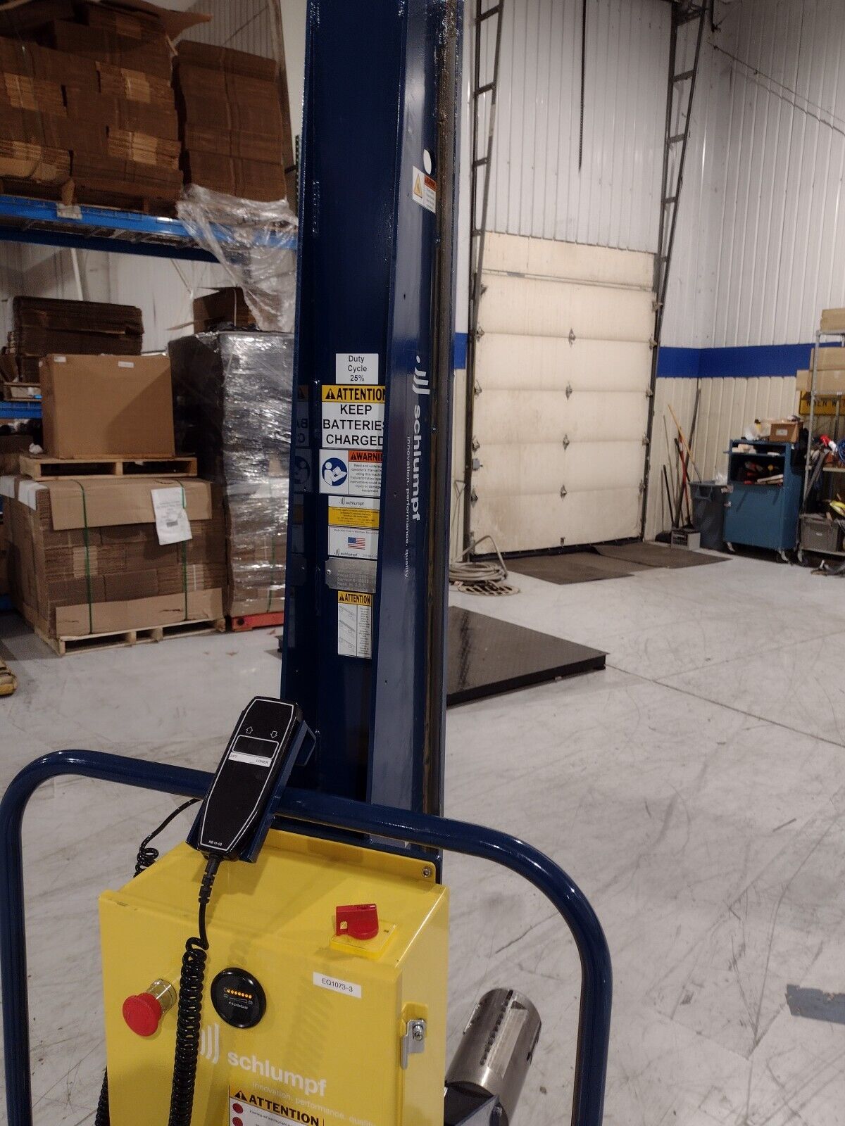 Schlumpf ERH-300-PH Portable Electric Roll Handler 300 LB Capacity *Needs Repair - Maverick Industrial Sales
