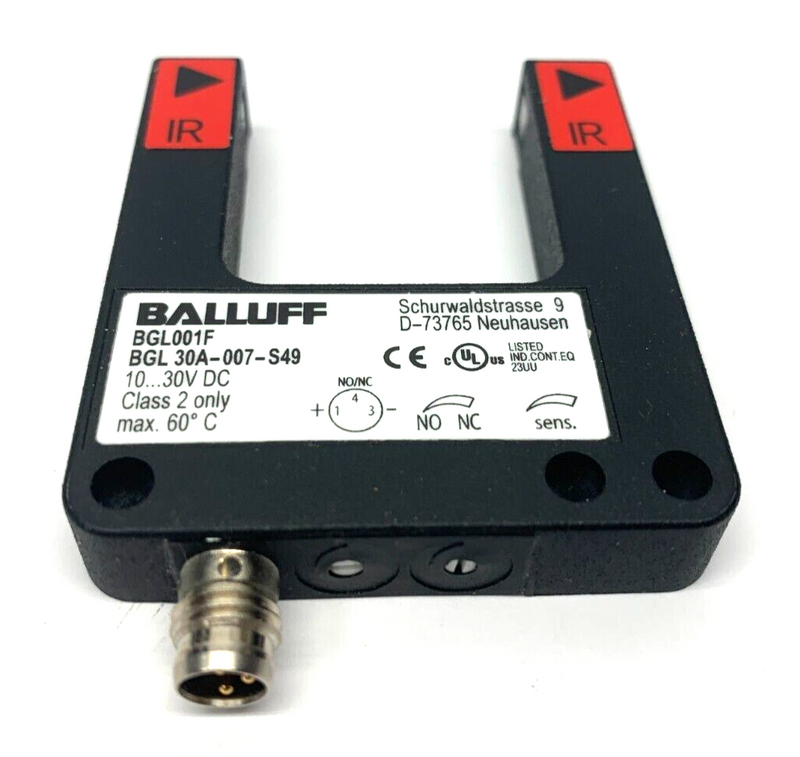 Balluff BGL001F Infrared Through Beam Forked Sensor M8 Connector BGL 30A-007-S49 - Maverick Industrial Sales