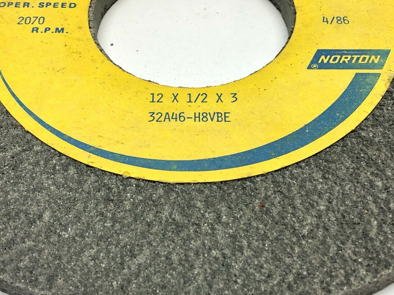 Norton 32A46-H8VBE Grinding Wheel 3" Bore 2070 RPM - Maverick Industrial Sales