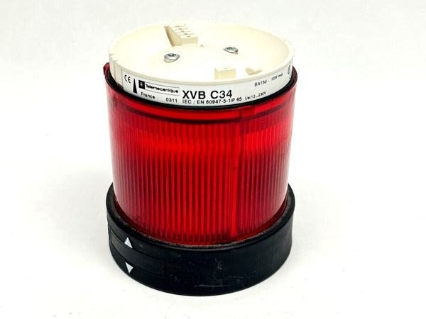 Telemecanique XVB C34 Illuminated Red Stack Light w/ CM8-A234 Bulb - Maverick Industrial Sales