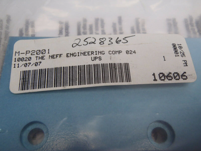 MAC Valves M-P2001 Blue Blanking Plate - Maverick Industrial Sales