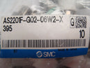 Set of (10) SMC AS2201F-G02-06W2-X395 Speed Control W/ Fitting - Maverick Industrial Sales