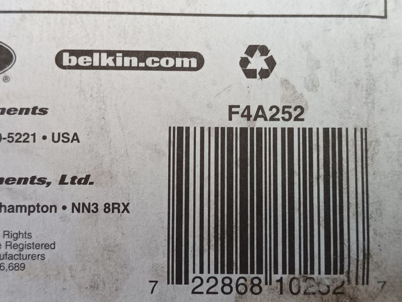 Belkin F4A252 DB25 Male/Male Adapter Gender Changer LOT OF 3 - Maverick Industrial Sales