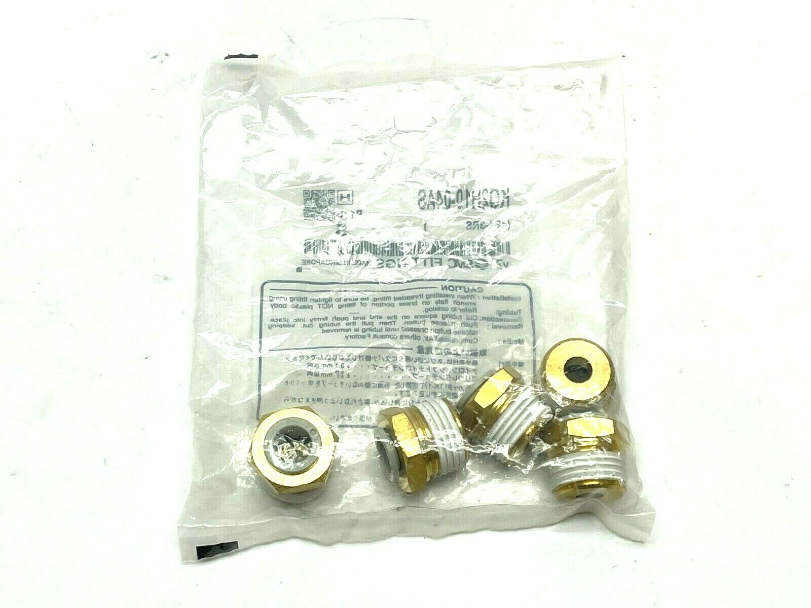 SMC KQ2H10-04AS Male Pneumatic Fittings PKG OF 5 - Maverick Industrial Sales